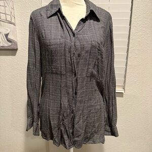 a new day Black and White Plaid Shirt